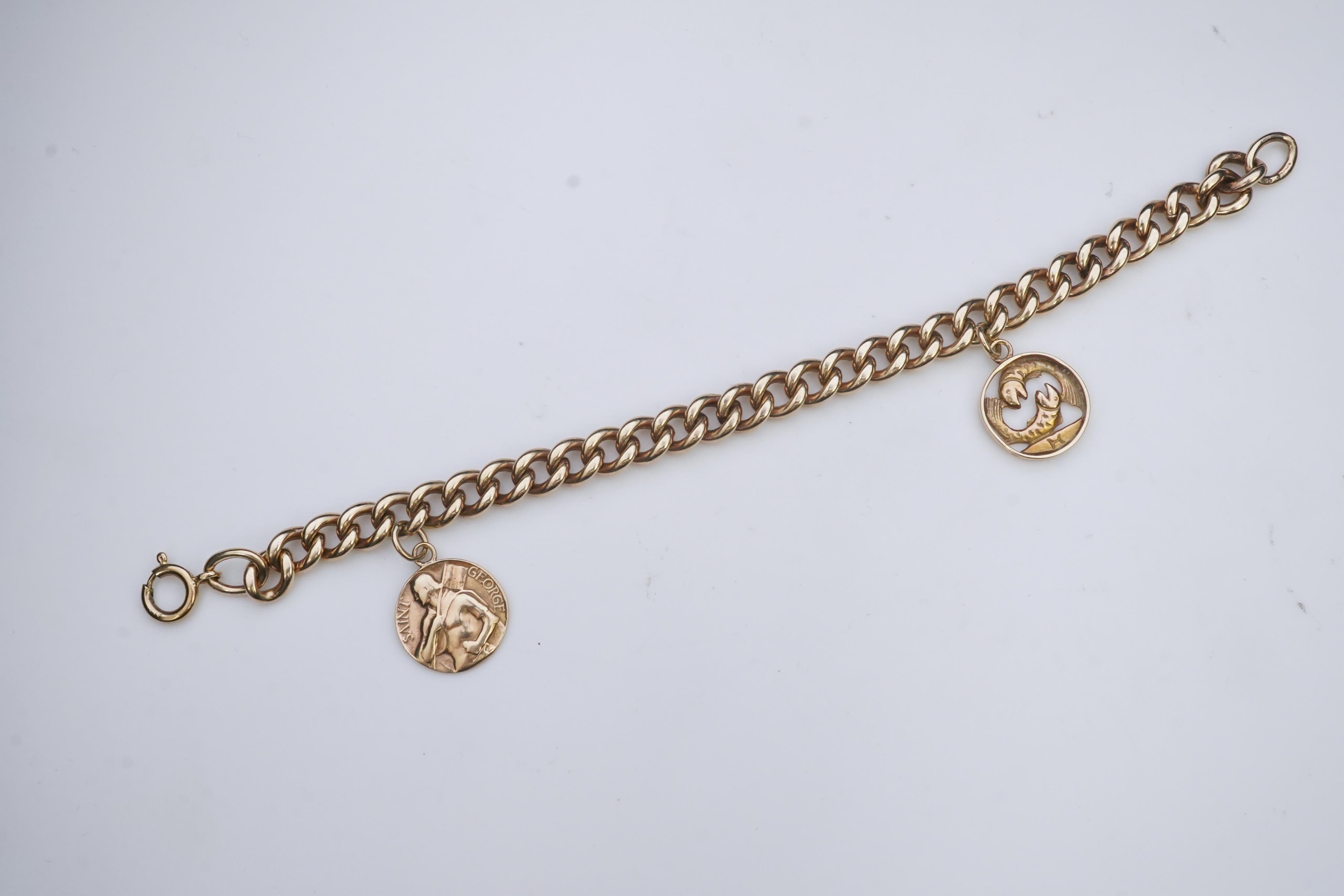 A 9ct gold charm bracelet, circa 1997